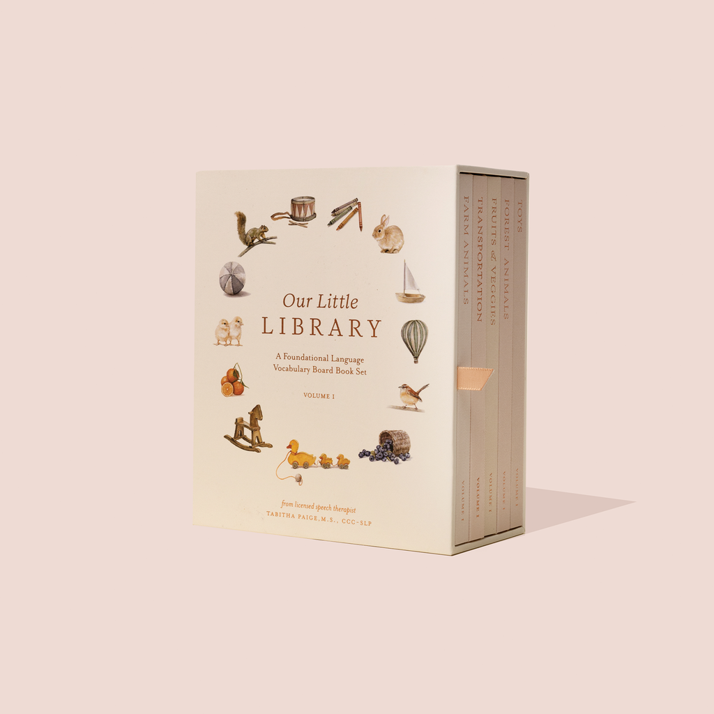Our Little Library: A 5-Book First Words Board Book Gift Set for Babies & Toddlers